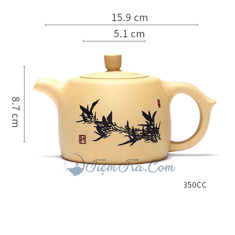 Ấm Tử Sa Tỉnh Lan Đoàn Sa 350ml am tu sa tinh lan 1 - Ấm Tử Sa Tỉnh Lan Đoàn Sa 350ml